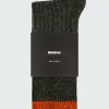 Cheap Finisterre Bosun Sock Olive/RedRust