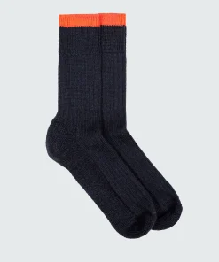 Clearance Finisterre Bosun Sock Navy/BrightFlame