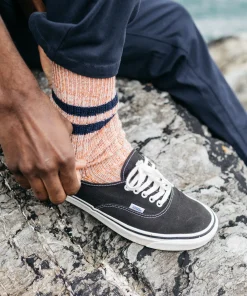 Best Sale Finisterre Kelson Stripe Sock Sangria/Navy
