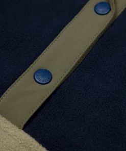 Hot Finisterre Men's Axiom 1/4 Snap Fleece WillowGreen/Navy/Olive