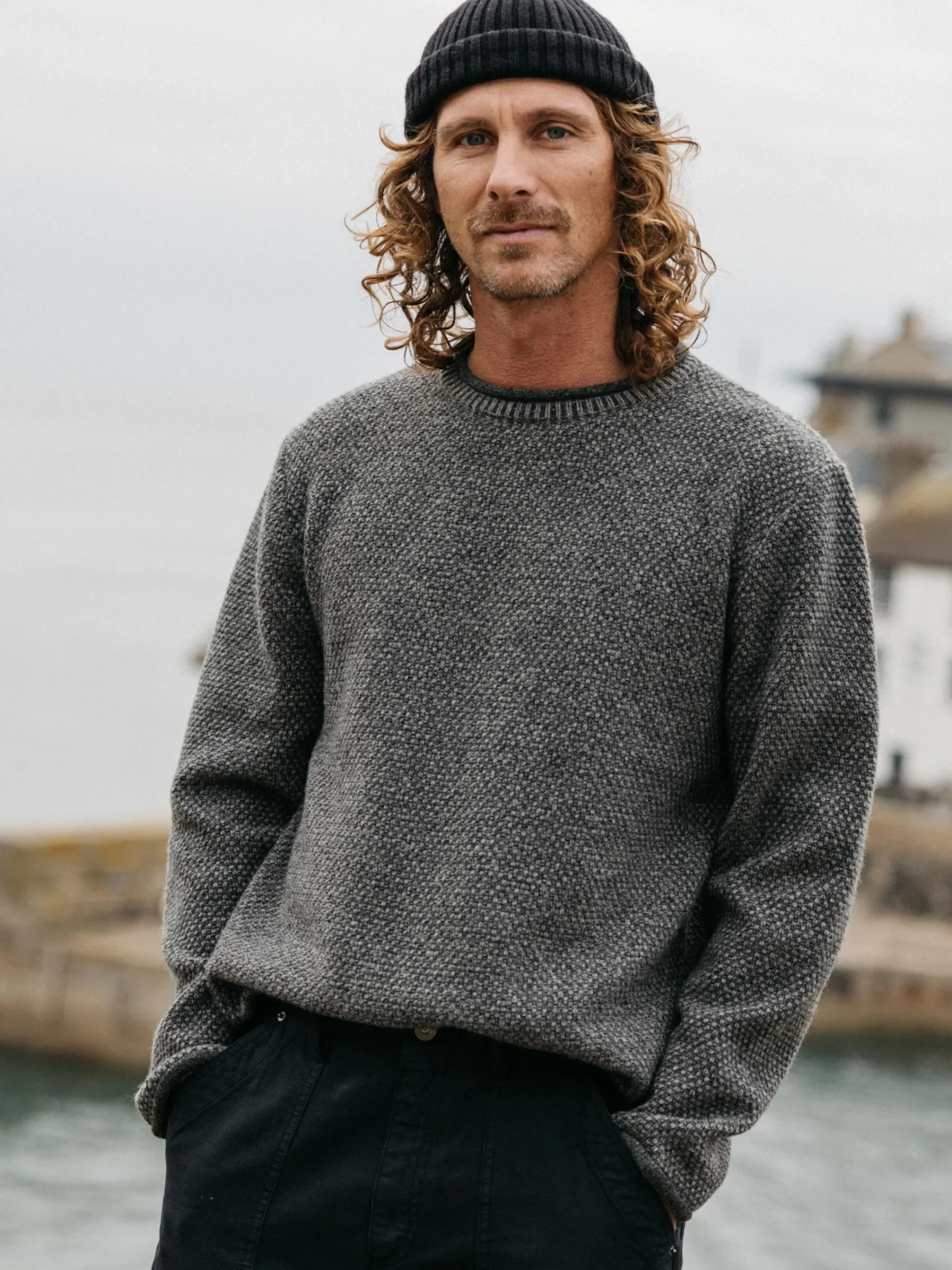 Sale Finisterre Men's Barents Sweater GreyMarl