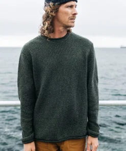 Cheap Finisterre Men's Barents Sweater Olive