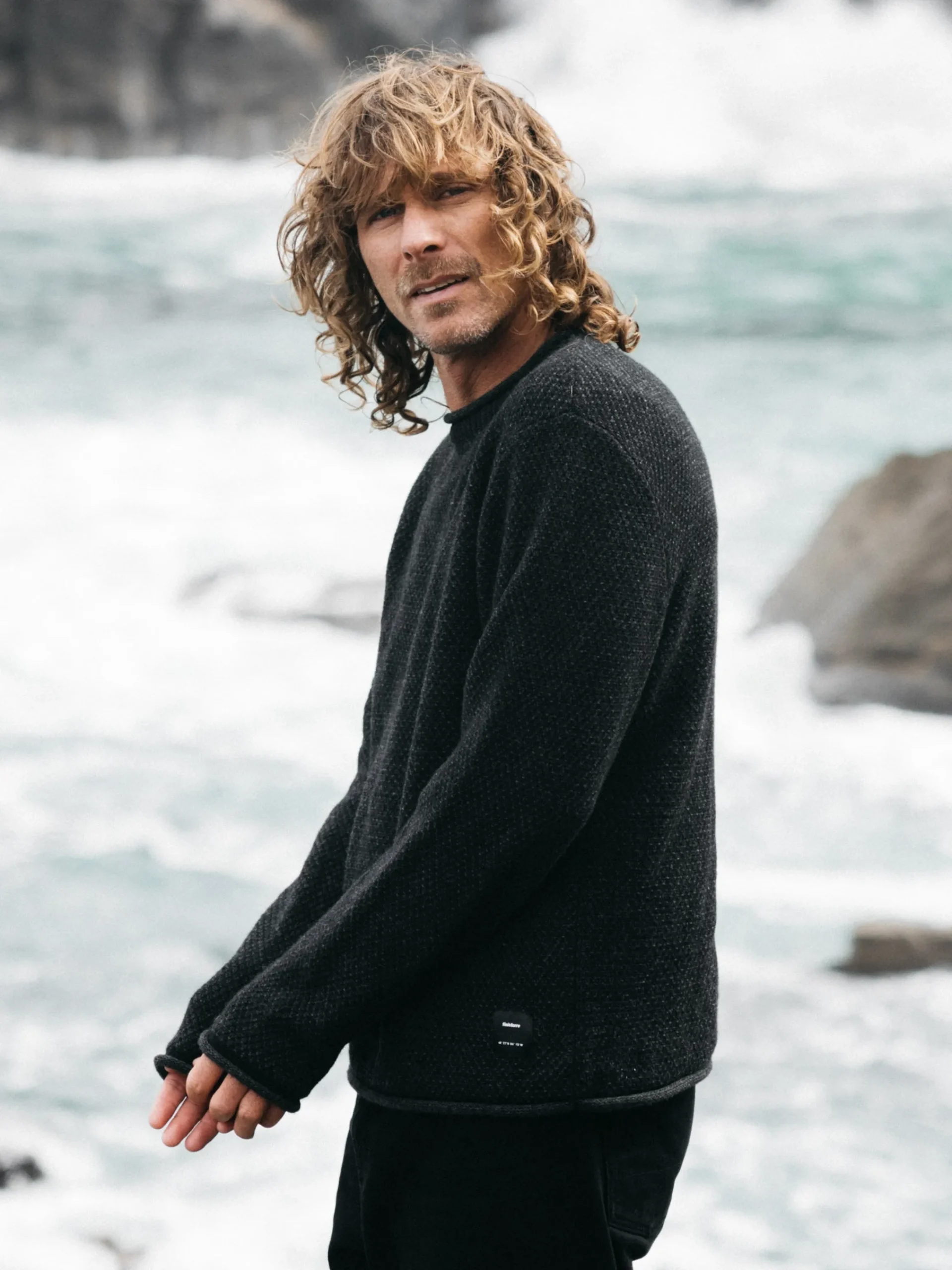 Cheap Finisterre Men's Barents Sweater Raven