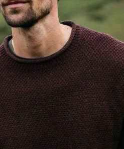 Store Finisterre Men's Barents Sweater BlackCherry