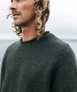Cheap Finisterre Men's Barents Sweater Olive