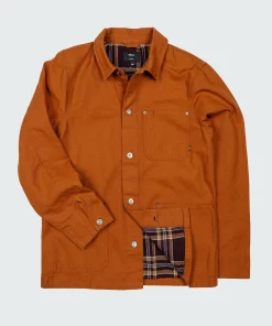Store Finisterre Men's Basset Flannel Lined Jacket Sable