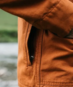Store Finisterre Men's Basset Flannel Lined Jacket Sable