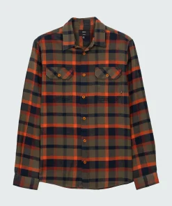 Best Sale Finisterre Men's Beardsmore Shirt DarkRosewoodCheck