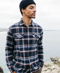 New Finisterre Men's Beardsmore Shirt CoastalFjordCheck