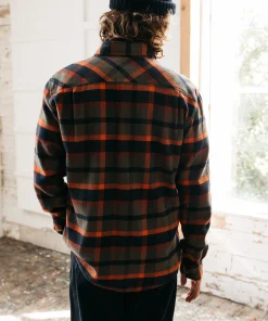 Best Sale Finisterre Men's Beardsmore Shirt DarkRosewoodCheck