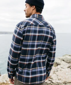 New Finisterre Men's Beardsmore Shirt CoastalFjordCheck