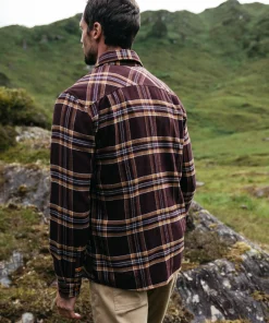 Online Finisterre Men's Beardsmore Shirt BlackCherryCheck