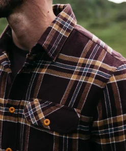 Online Finisterre Men's Beardsmore Shirt BlackCherryCheck