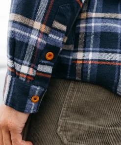 New Finisterre Men's Beardsmore Shirt CoastalFjordCheck