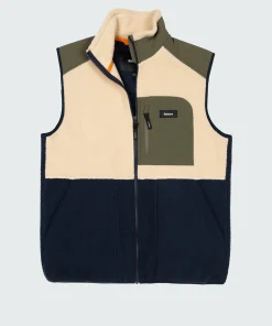 Store Finisterre Men's Bolster Fleece Vest Oatmeal/Navy