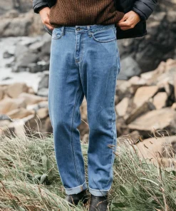 Clearance Finisterre Men's Breaker 5-Pocket Jean WashedIndigo