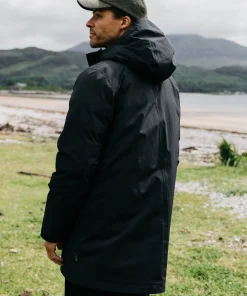 New Finisterre Men's Caelus Waterproof Parka Black