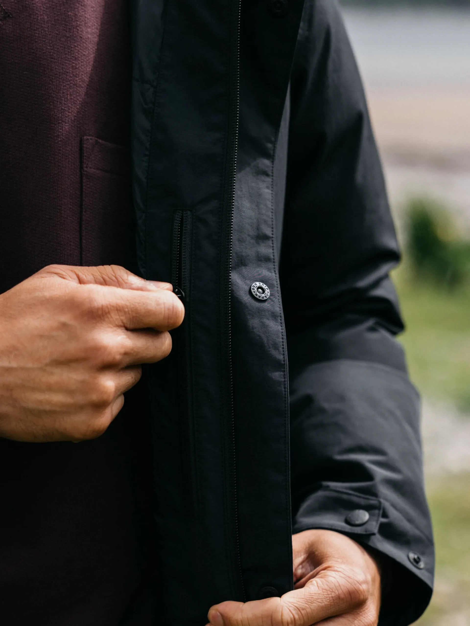 New Finisterre Men's Caelus Waterproof Parka Black