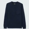 Cheap Finisterre Men's Cavan Pocket Knit Sweater Navy