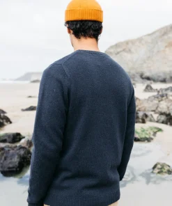 Cheap Finisterre Men's Cavan Pocket Knit Sweater Navy