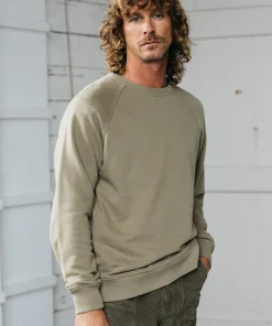 Best Sale Finisterre Men's Coho Sweatshirt WillowGreen