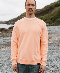 Hot Finisterre Men's Coho Sweatshirt ReefPink