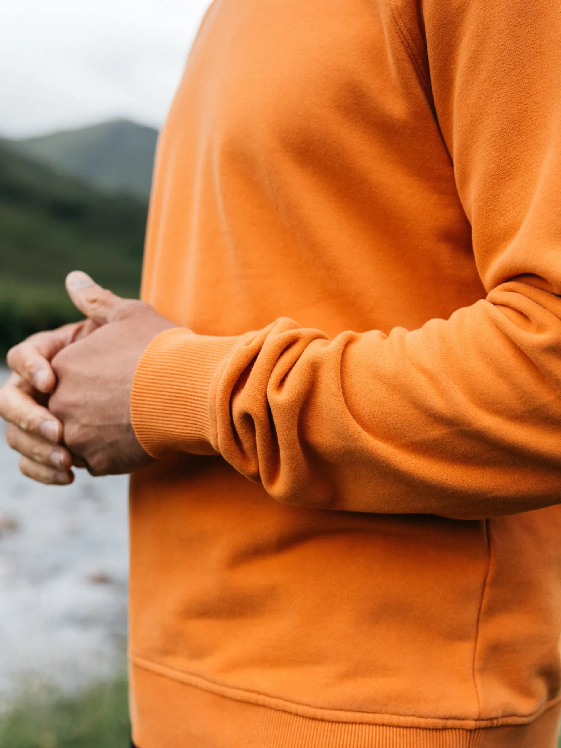 Outlet Finisterre Men's Coho Sweatshirt HarvestGold