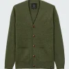 Outlet Finisterre Men's Columba Cardigan Olive