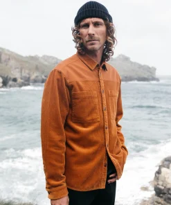 Shop Finisterre Men's Cordium Shirt Sable