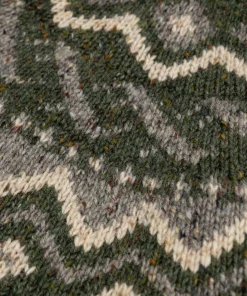Best Sale Finisterre Men's Cormoran Fair Isle Sweater Olive