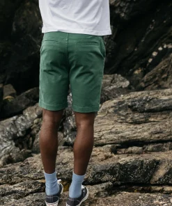 Shop Finisterre Men's Coverack Shorts PineShadow