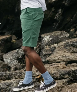 Shop Finisterre Men's Coverack Shorts PineShadow