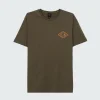 Clearance Finisterre Men's Diamond Logo T-Shirt Olive