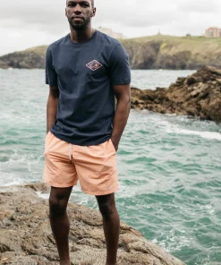 Best Finisterre Men's Diamond Logo T-Shirt Navy