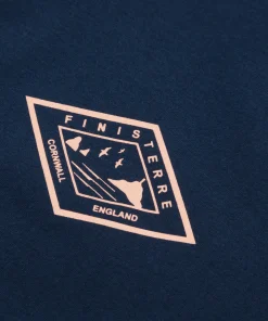 Best Finisterre Men's Diamond Logo T-Shirt Navy