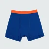 Outlet Finisterre Men's Eddy 2.0 Merino Wool Boxers Atlantic/Flame