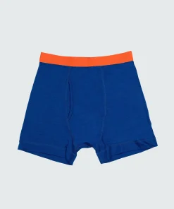 Outlet Finisterre Men's Eddy 2.0 Merino Wool Boxers Atlantic/Flame