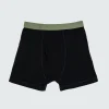 Best Finisterre Men's Eddy 2.0 Merino Wool Boxers Black/Olive