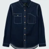 Hot Finisterre Men's Eddystone Denim Shirt WashedDenim