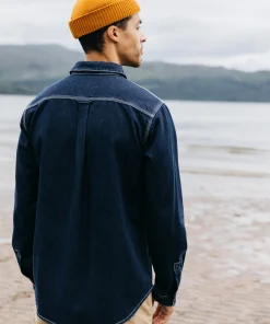 Hot Finisterre Men's Eddystone Denim Shirt WashedDenim