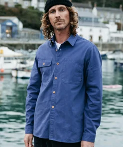Fashion Finisterre Men's Eddystone Shirt Midnight