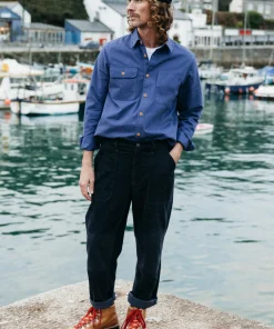 Fashion Finisterre Men's Eddystone Shirt Midnight