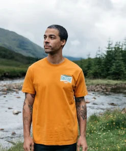 Best Finisterre Men's Emblem T-Shirt HarvestGold