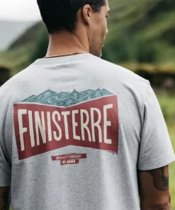 Cheap Finisterre Men's Emblem T-Shirt GreyMarl