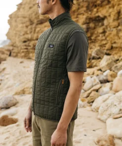 Online Finisterre Men's Firecrest Insulated Vest Olive