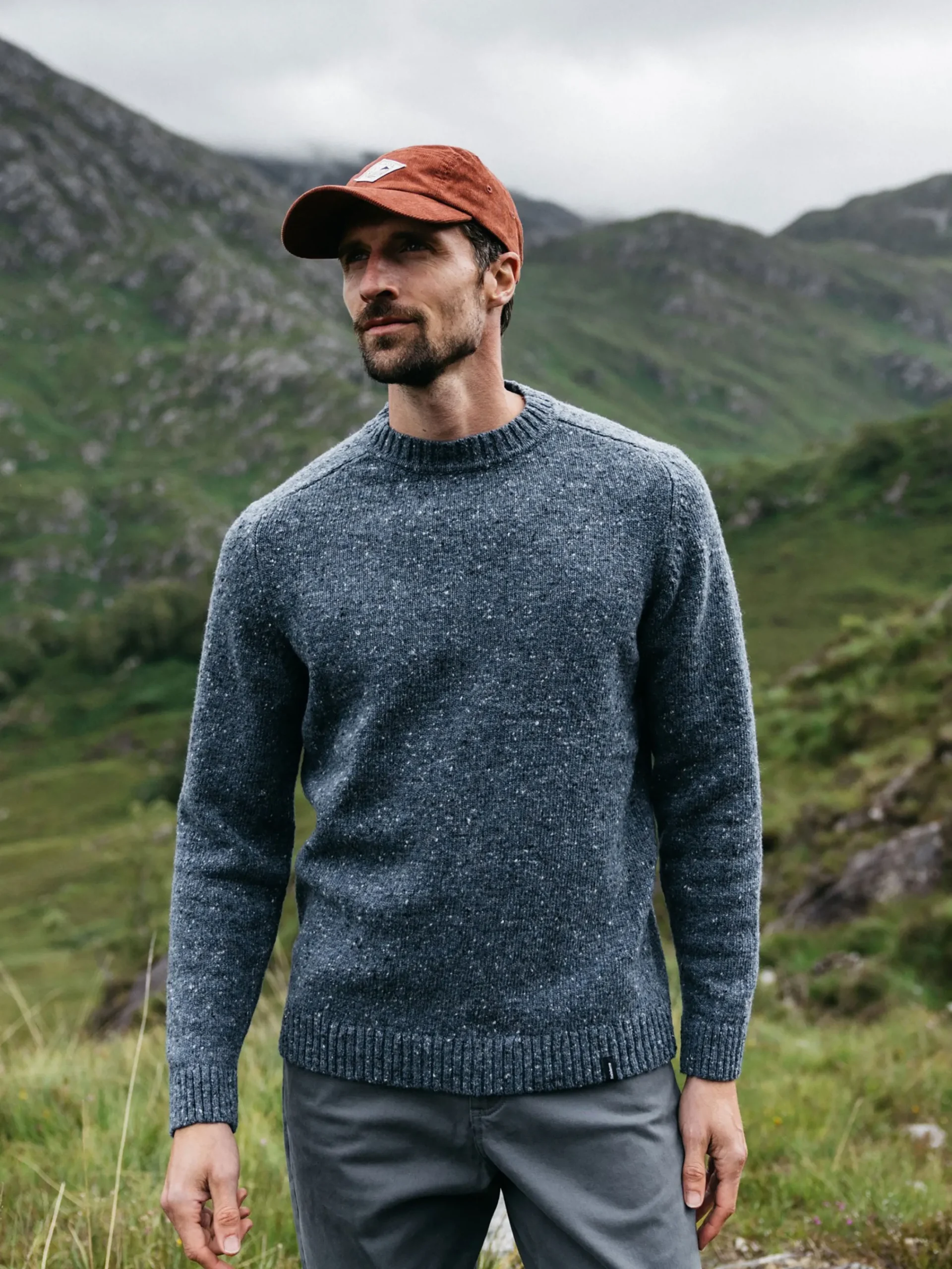 Online Finisterre Men's Furlong Crew Sweater IndigoBlue