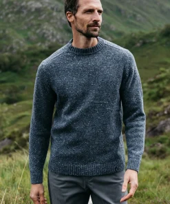 Online Finisterre Men's Furlong Crew Sweater IndigoBlue