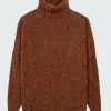 Cheap Finisterre Men's Furlong Roll Neck Sweater Spice