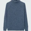 Sale Finisterre Men's Furlong Roll Neck Sweater Indigo