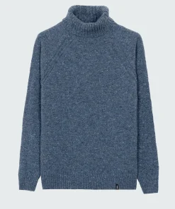 Sale Finisterre Men's Furlong Roll Neck Sweater Indigo